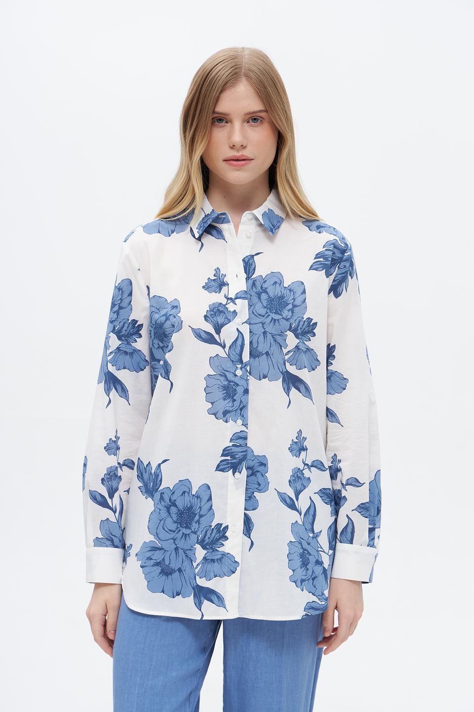 Блузка Oui с цветочным принтом