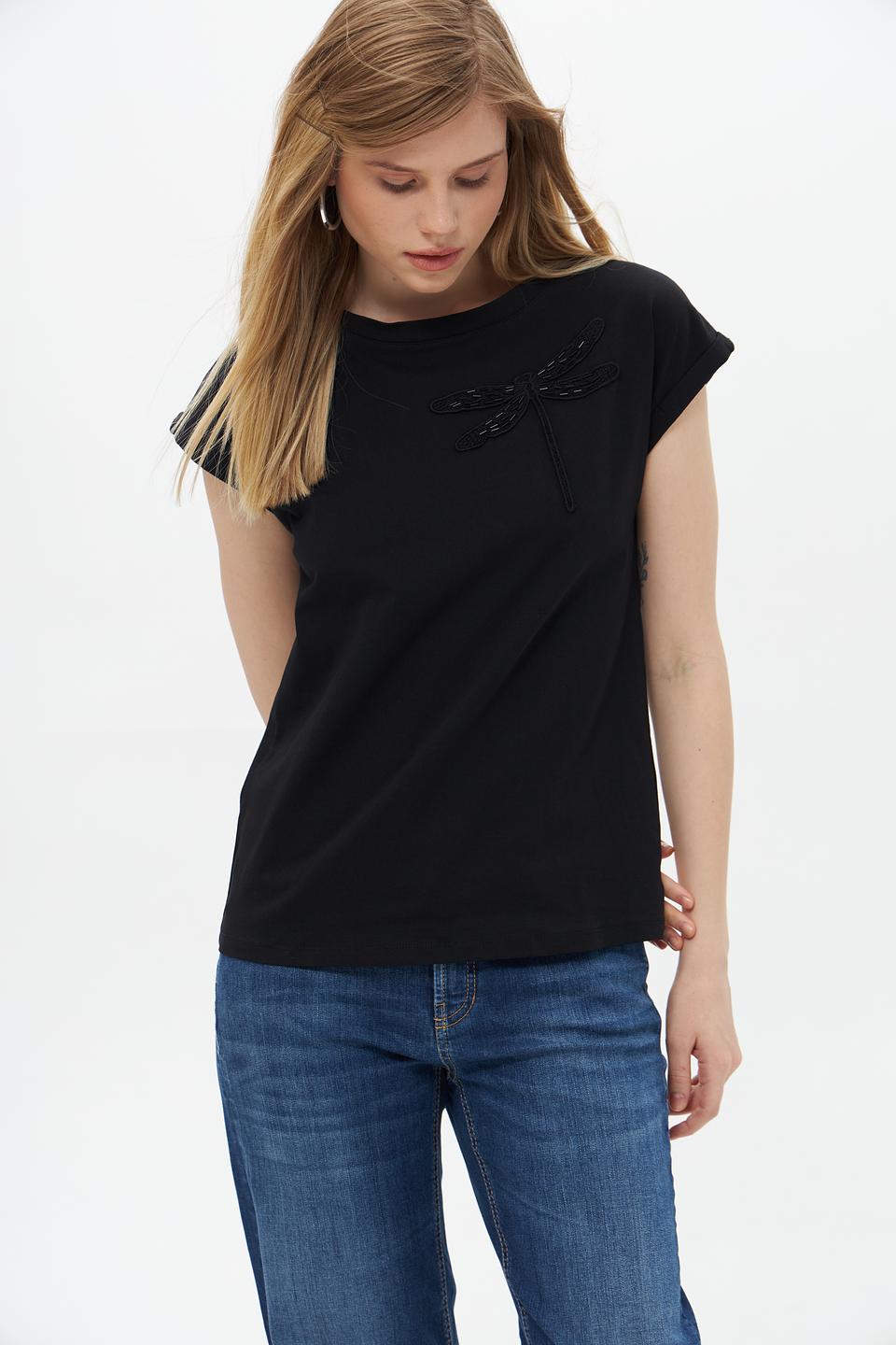 Футболка Pezzo с драконом чёрная