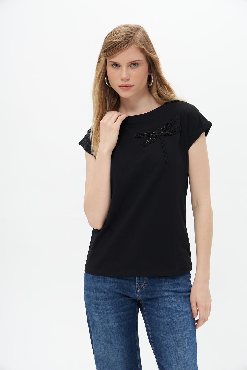 Футболка Pezzo с драконом чёрная