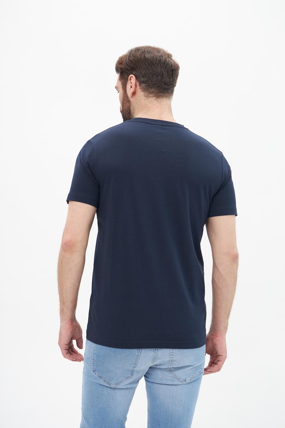 Футболка Lerros с принтом темно-синяя