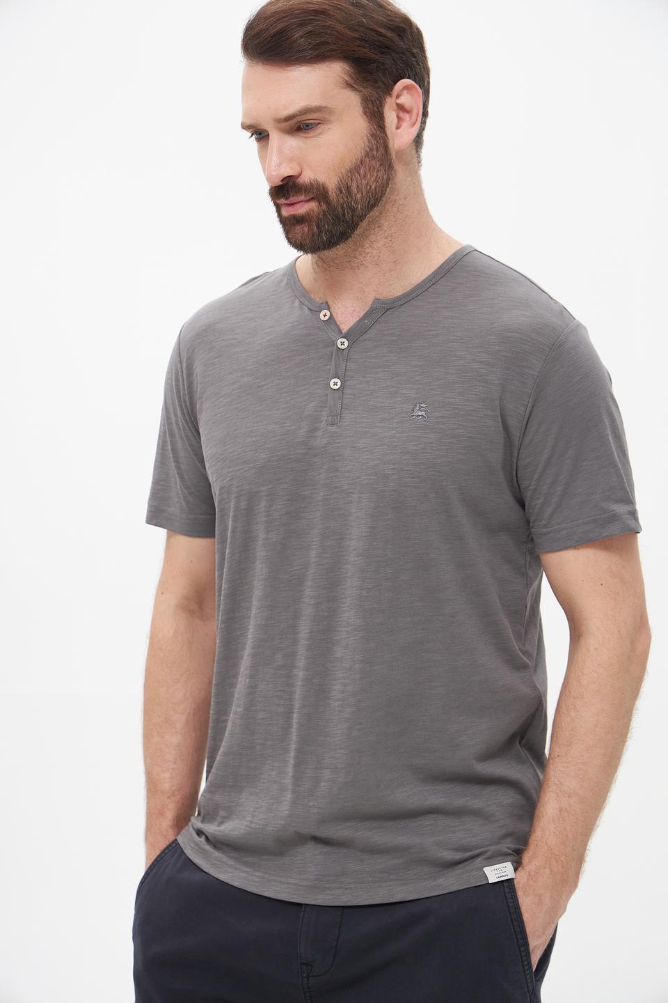 Футболка Lerros с планкой серый