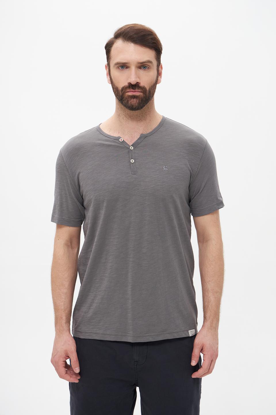 Футболка Lerros с планкой серый