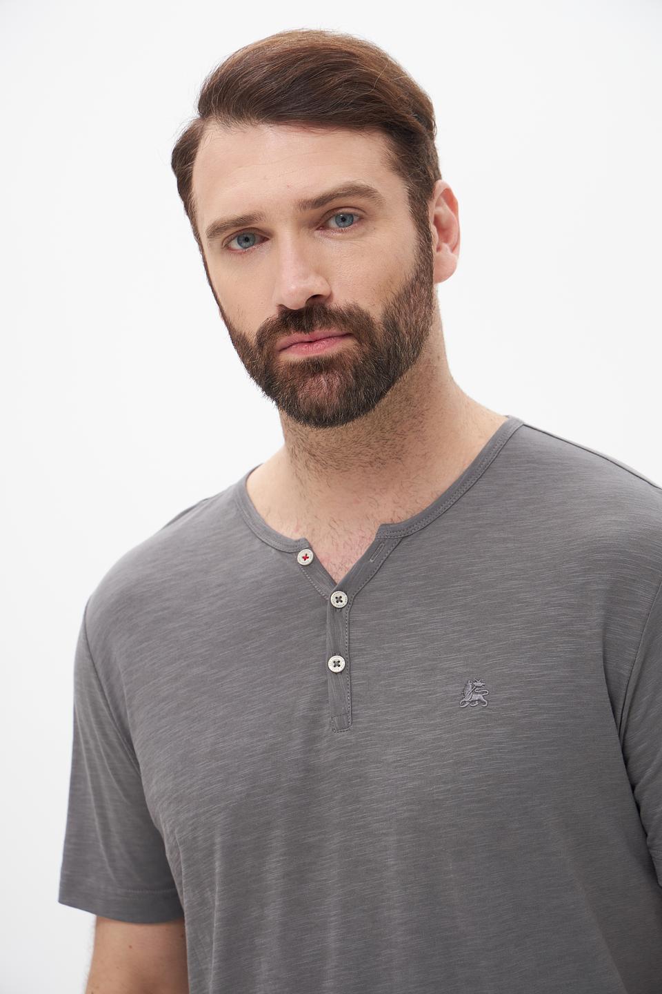 Футболка Lerros с планкой серый