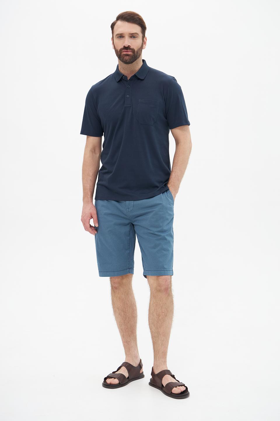 Поло Casa Moda мужское тёмно-синее