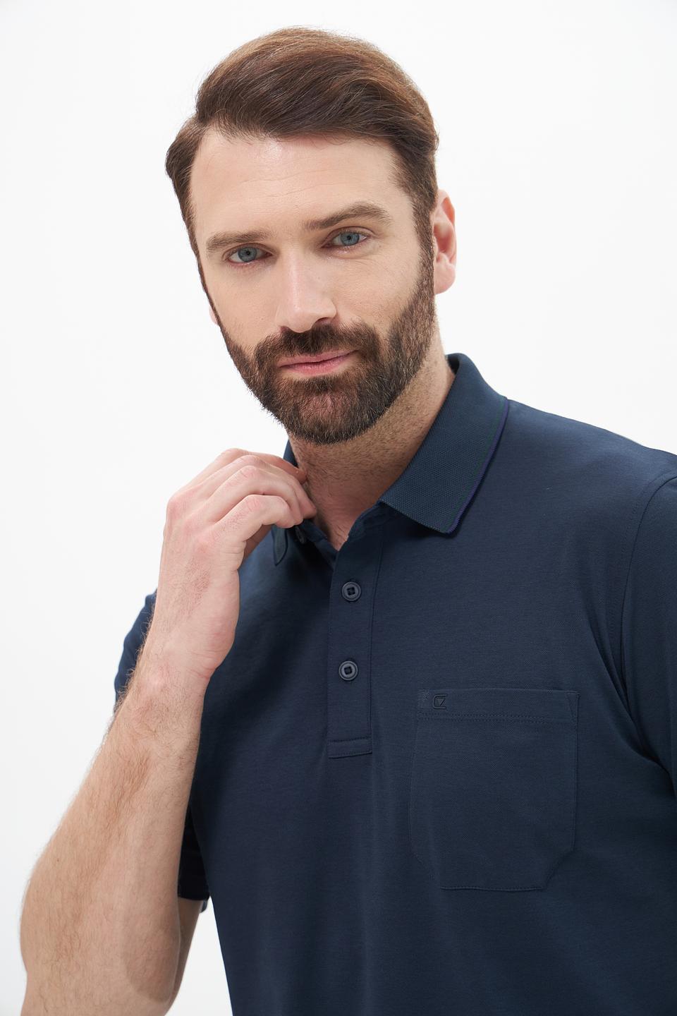 Поло Casa Moda мужское тёмно-синее