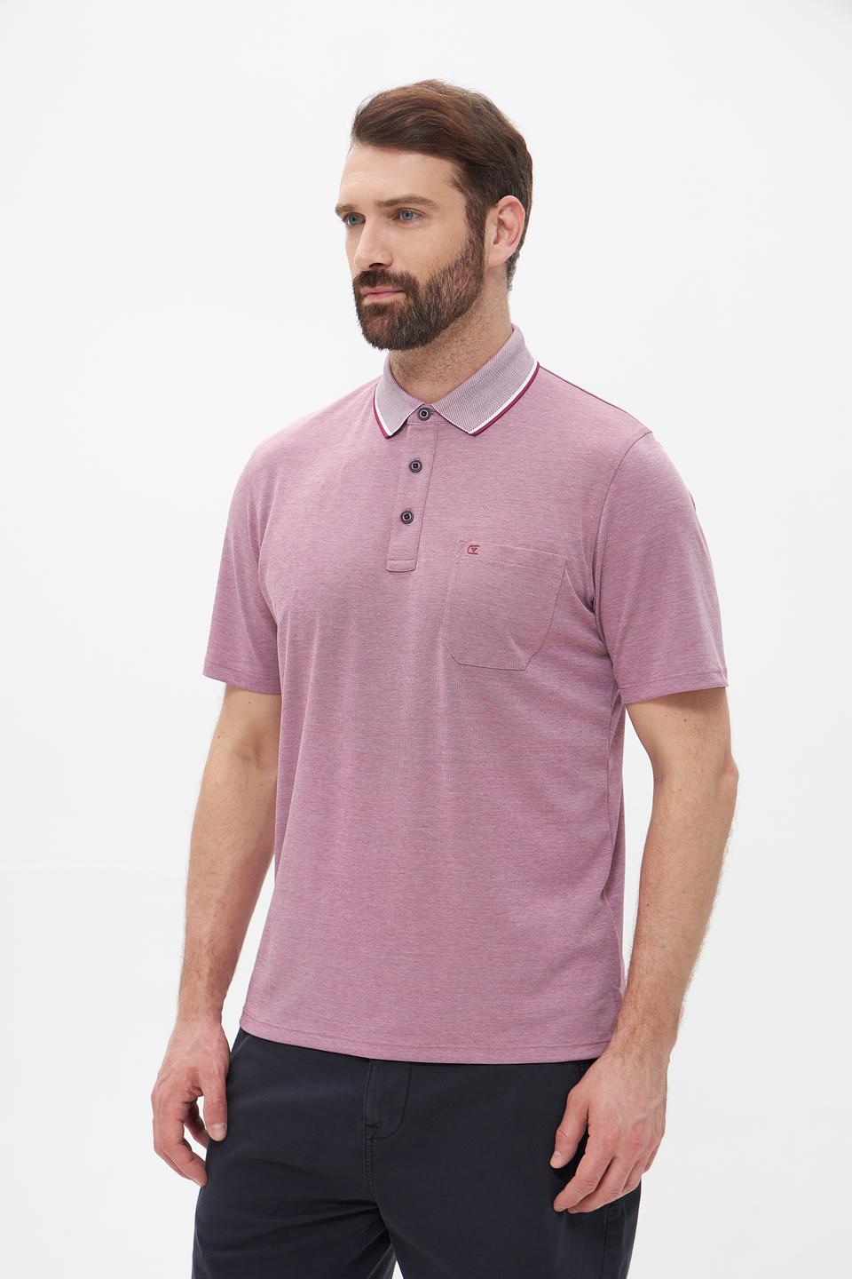 Поло Casa Moda с контрастным воротником