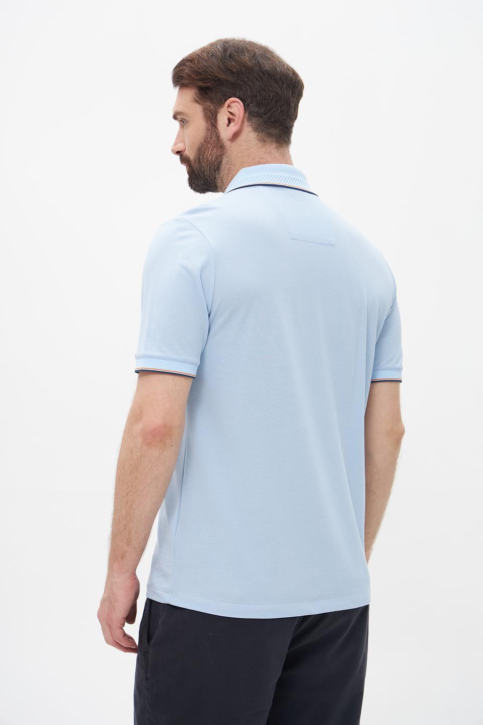 Поло Monte Carlo голубое