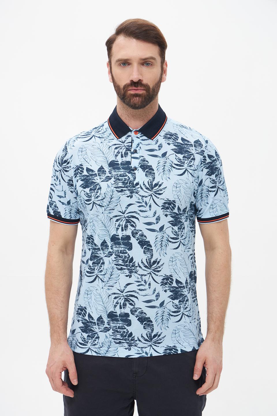 Поло Monte Carlo с тропическим принтом