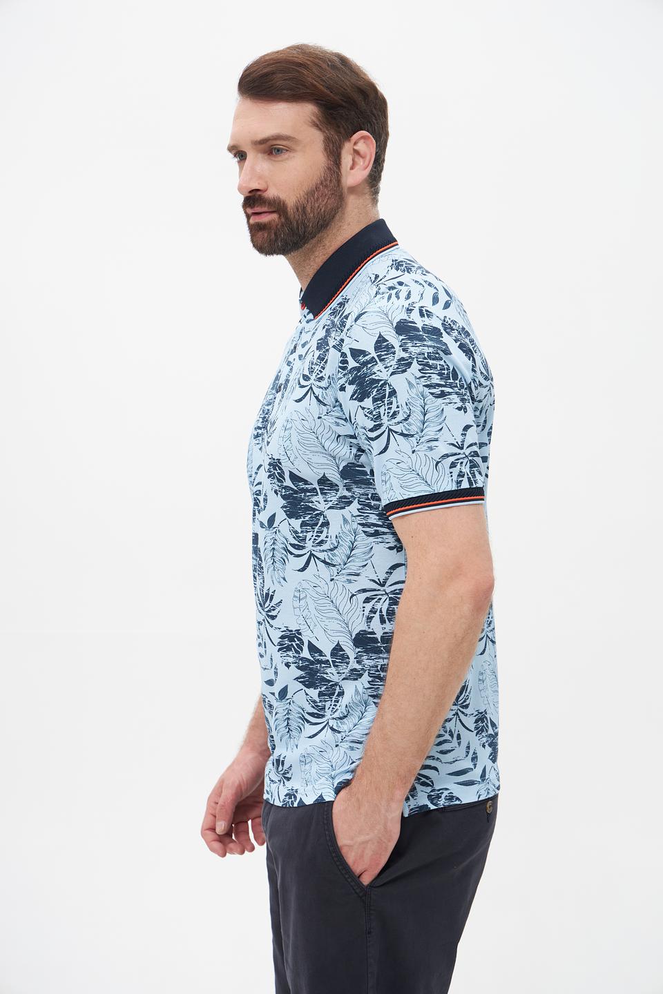 Поло Monte Carlo с тропическим принтом
