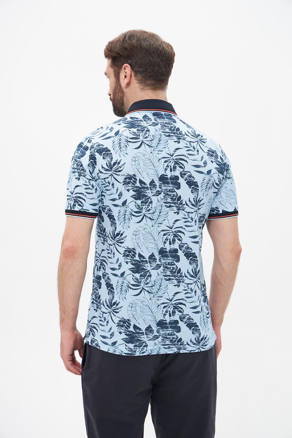 Поло Monte Carlo с тропическим принтом