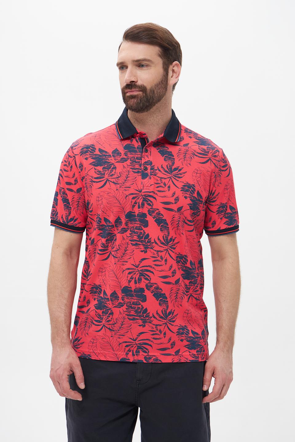 Поло Monte Carlo с тропическим принтом