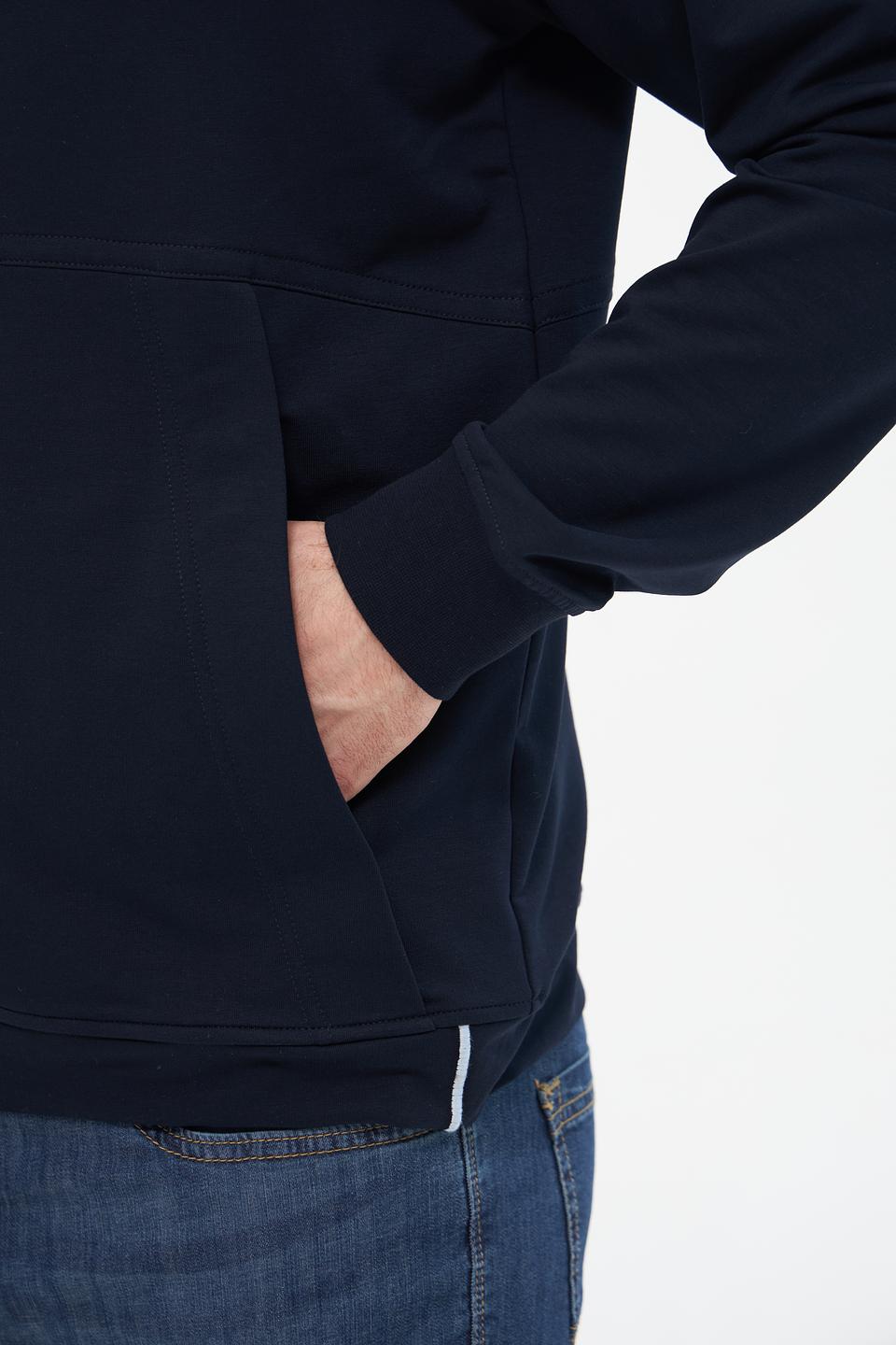 Кардиган Monte Carlo синий с капюшоном