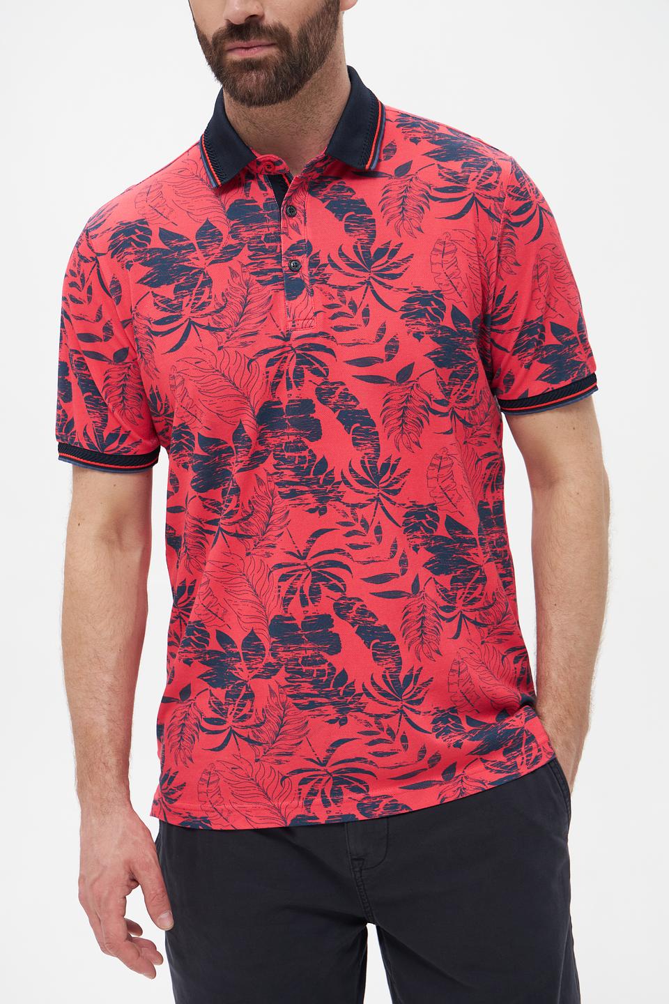 Поло Monte Carlo с тропическим принтом