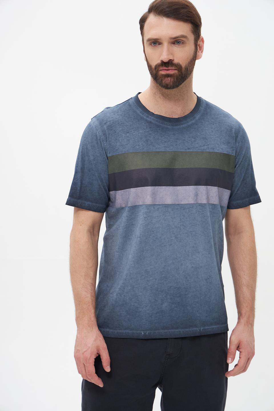 Футболка Casa Moda в полоску серая