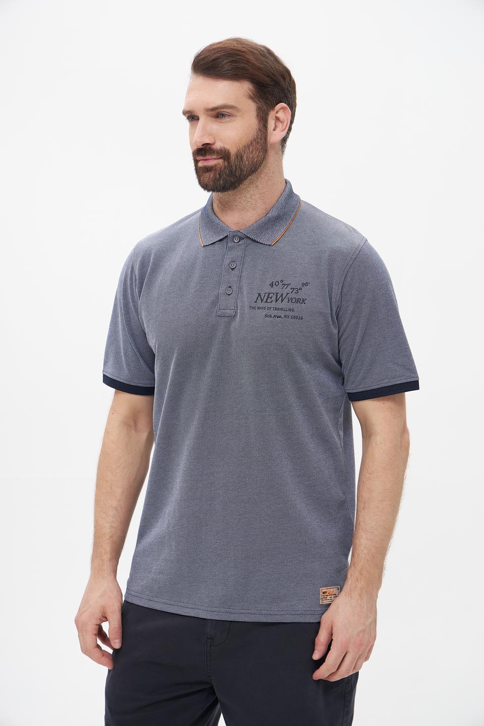 Поло Casa Moda с принтом New York