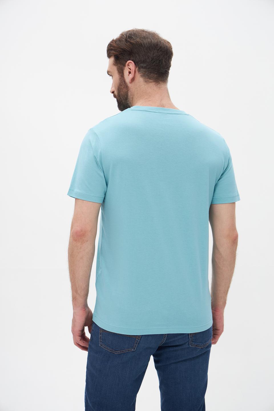 Футболка Lerros с принтом бирюзовая
