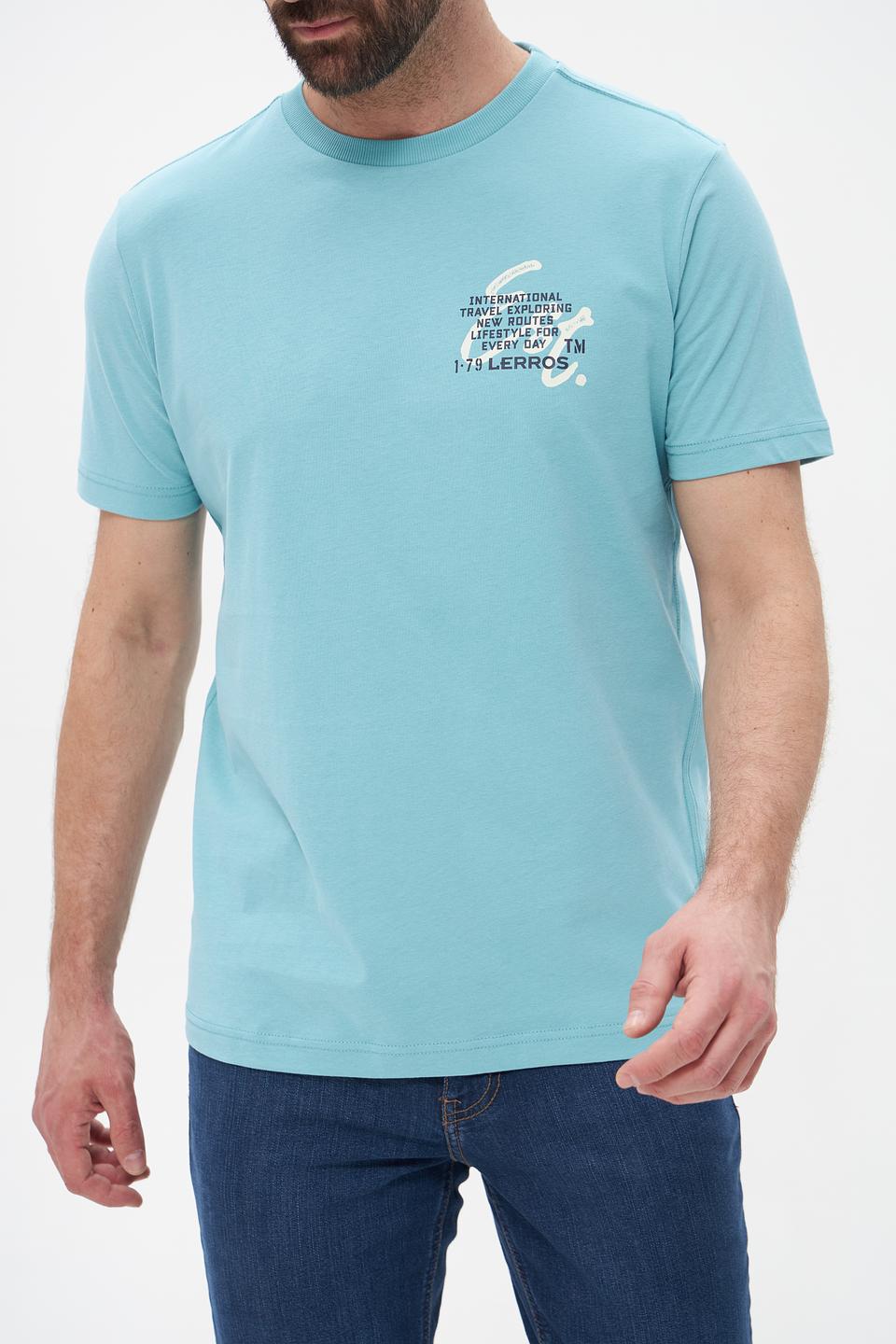 Футболка Lerros с принтом бирюзовая