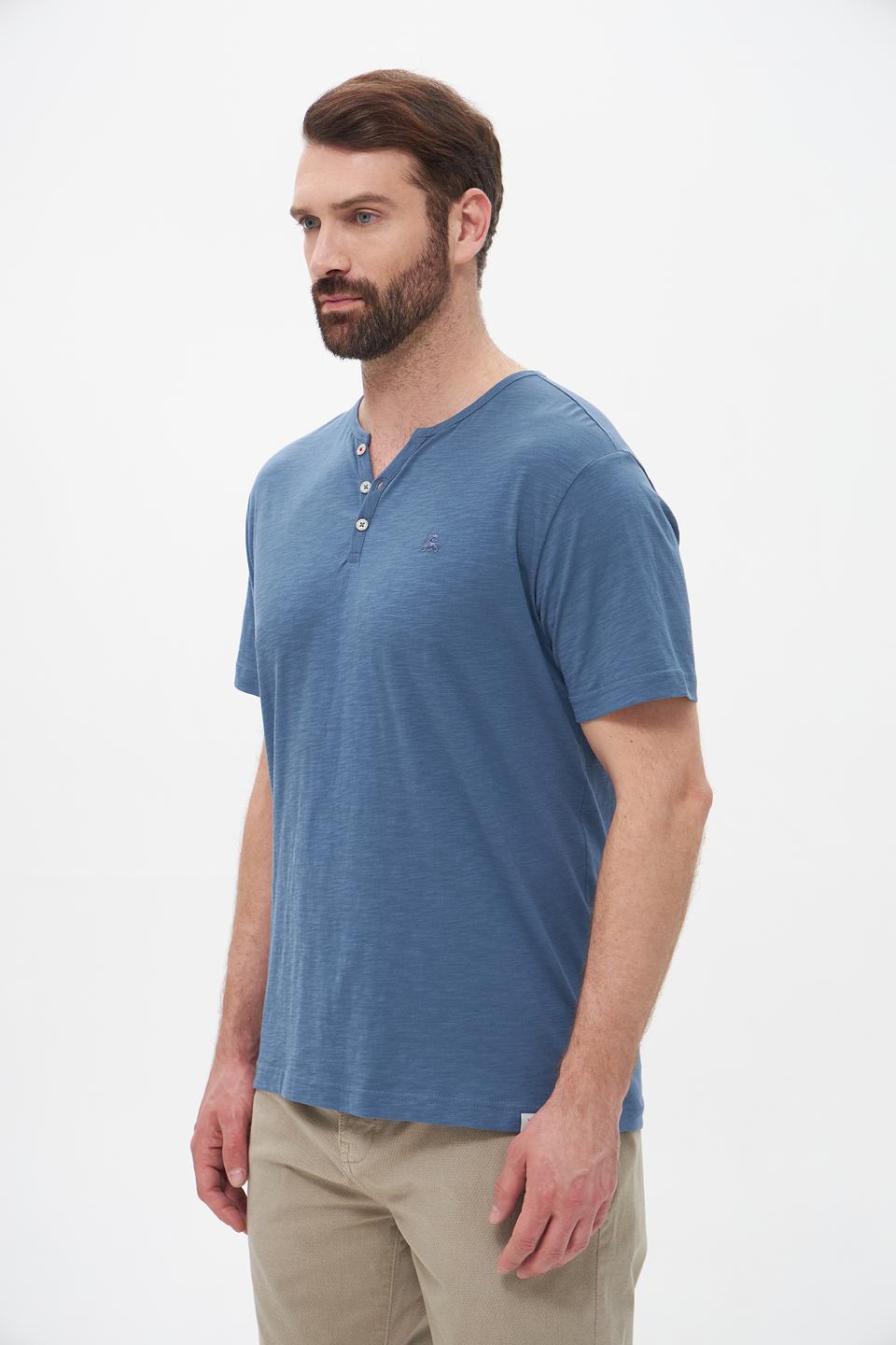 Футболка Lerros с планкой голубой