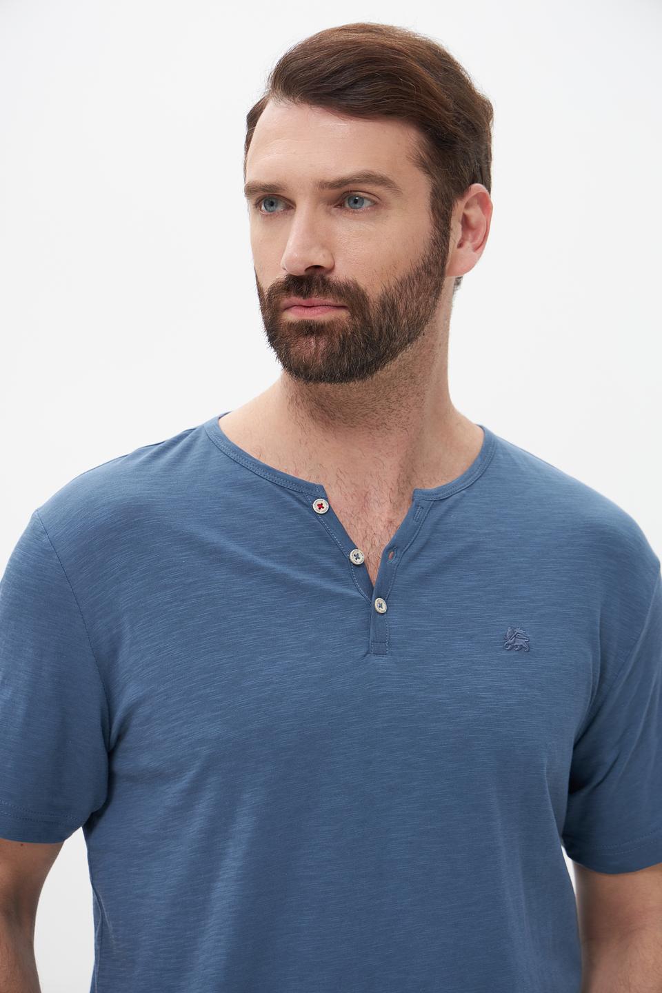 Футболка Lerros с планкой голубой