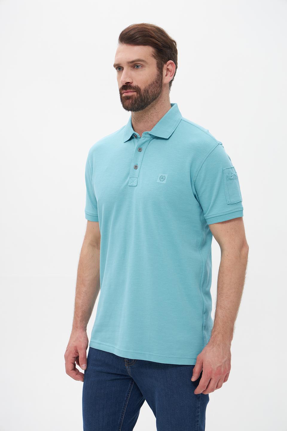 Поло Lerros бирюзовое