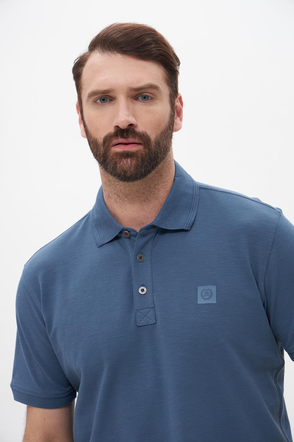 Поло Lerros мужское синее