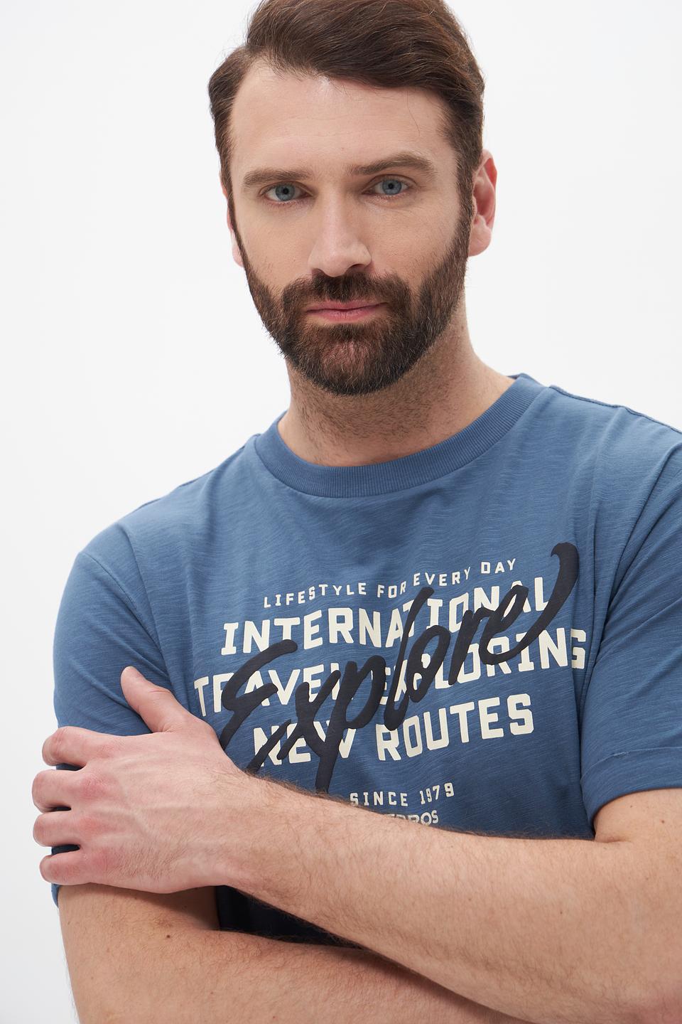 Футболка Lerros с принтом синяя