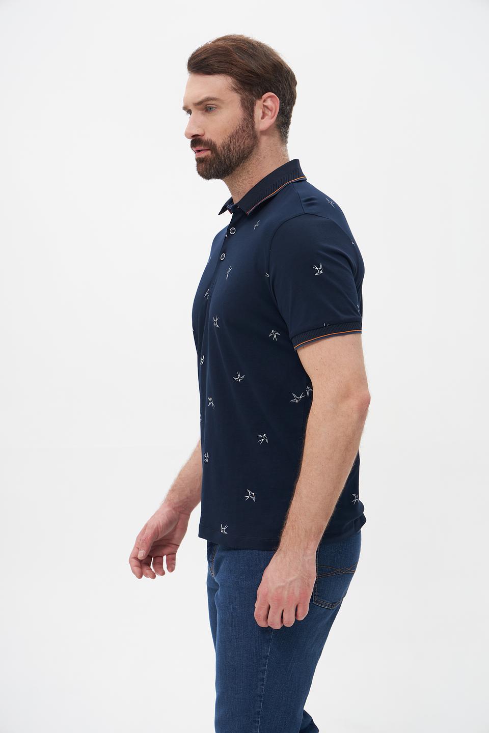 Поло Monte Carlo с принтом птиц