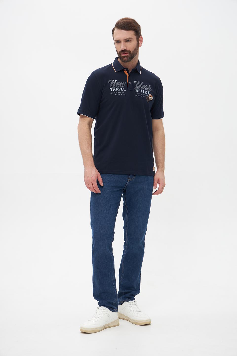 Поло Casa Moda New York темно-синее