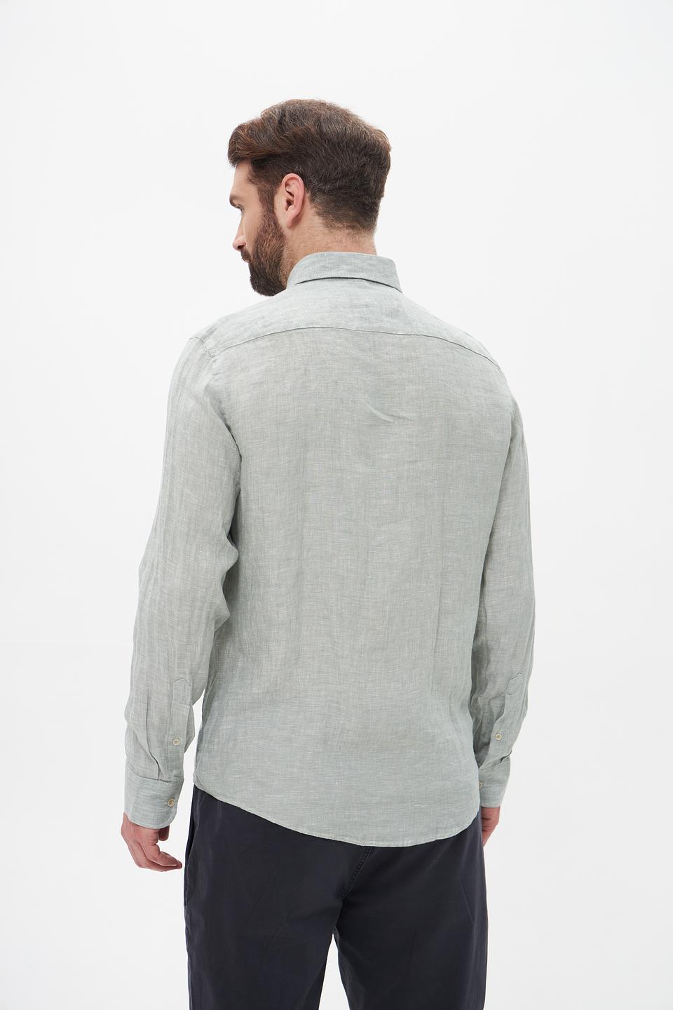 Рубашка Casa Moda лен мятный