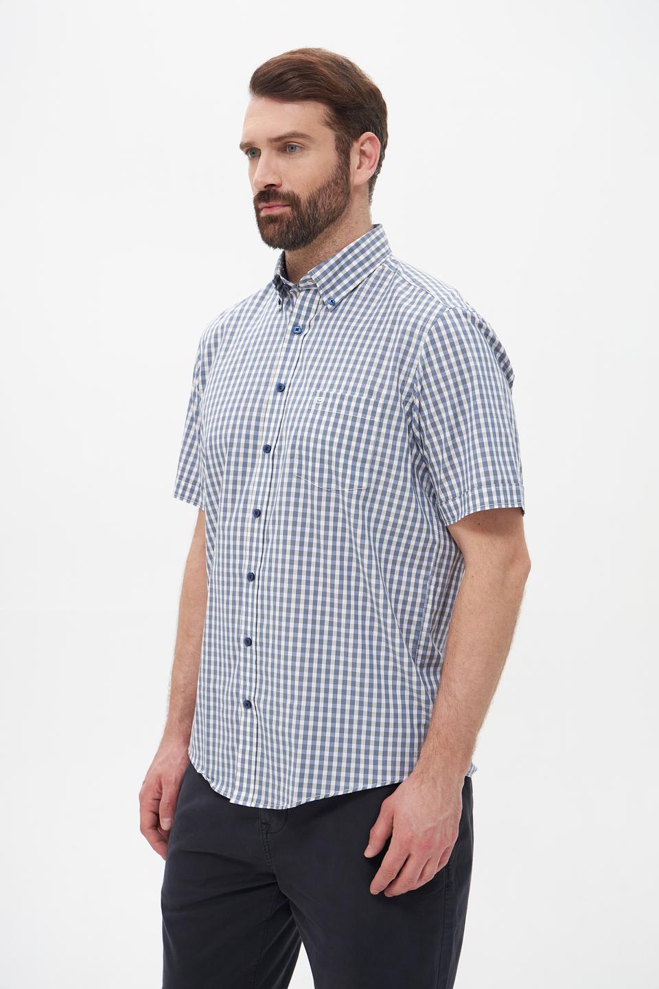 Рубашка кр-рукав Casa Moda в клетку