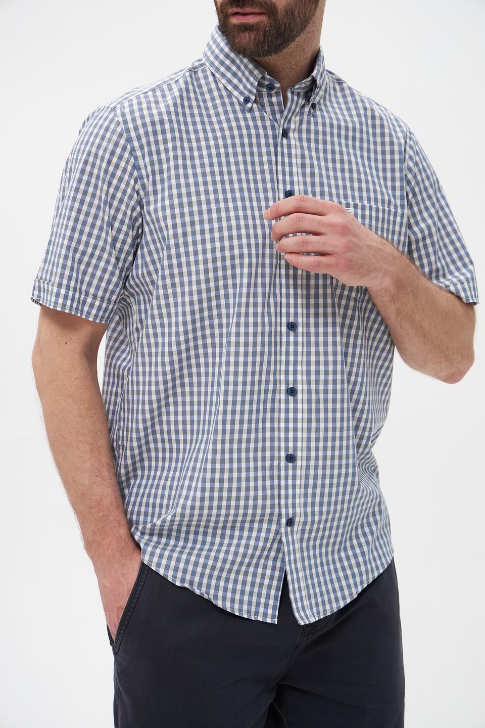 Рубашка кр-рукав Casa Moda в клетку