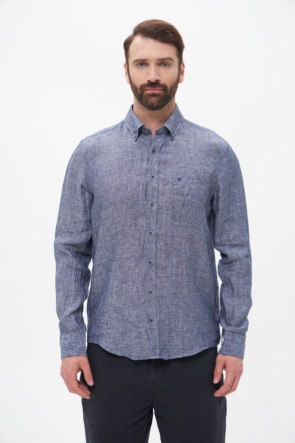 Рубашка Casa Moda мужская синяя в клетку