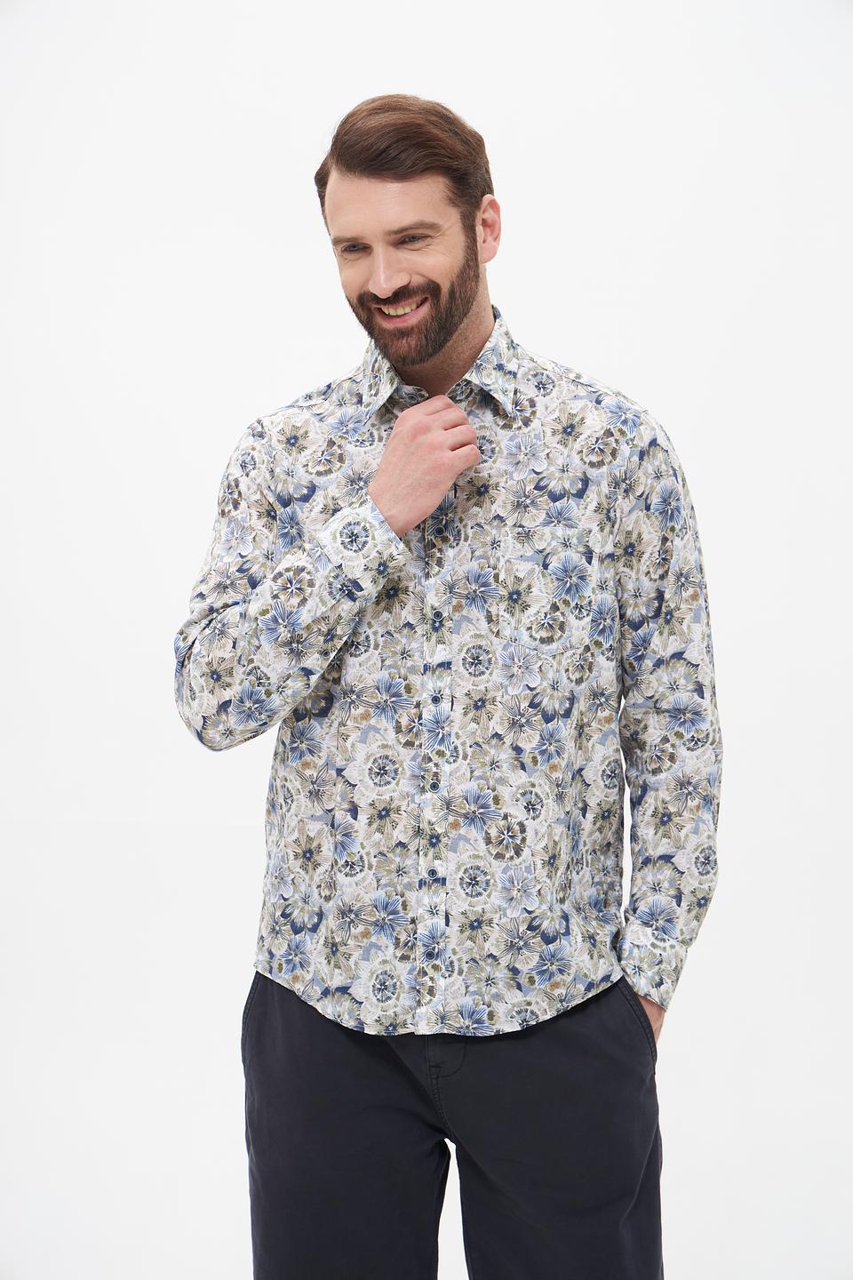 Рубашка Casa Moda с цветочным принтом