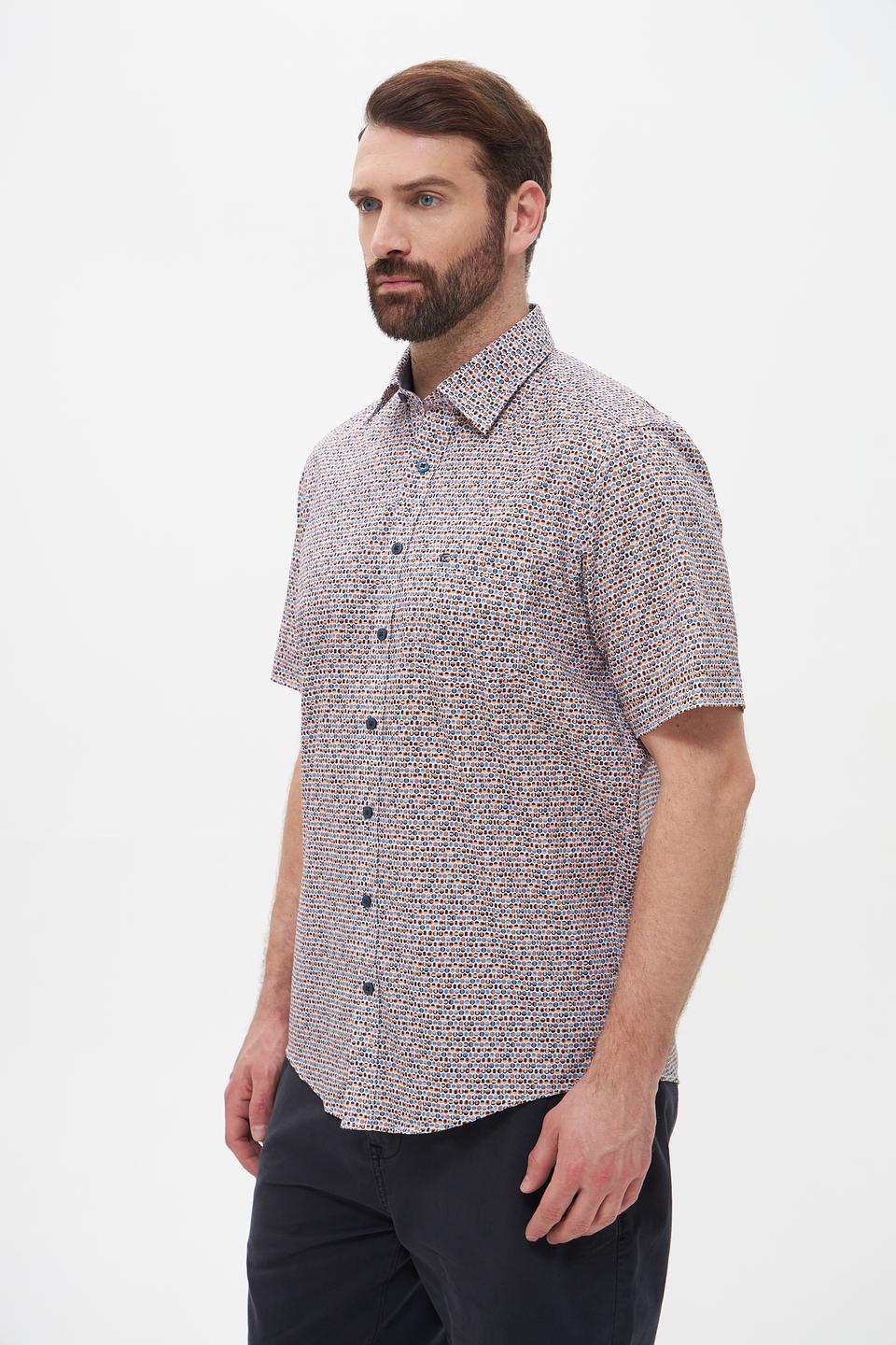 Рубашка кр-рукав Casa Moda в клетку