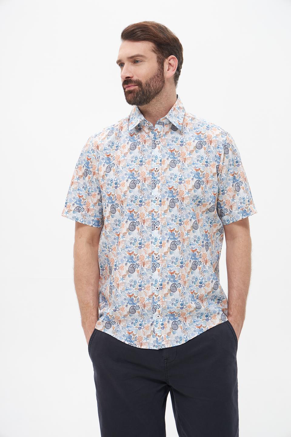 Рубашка кр-рукав Casa Moda с принтом