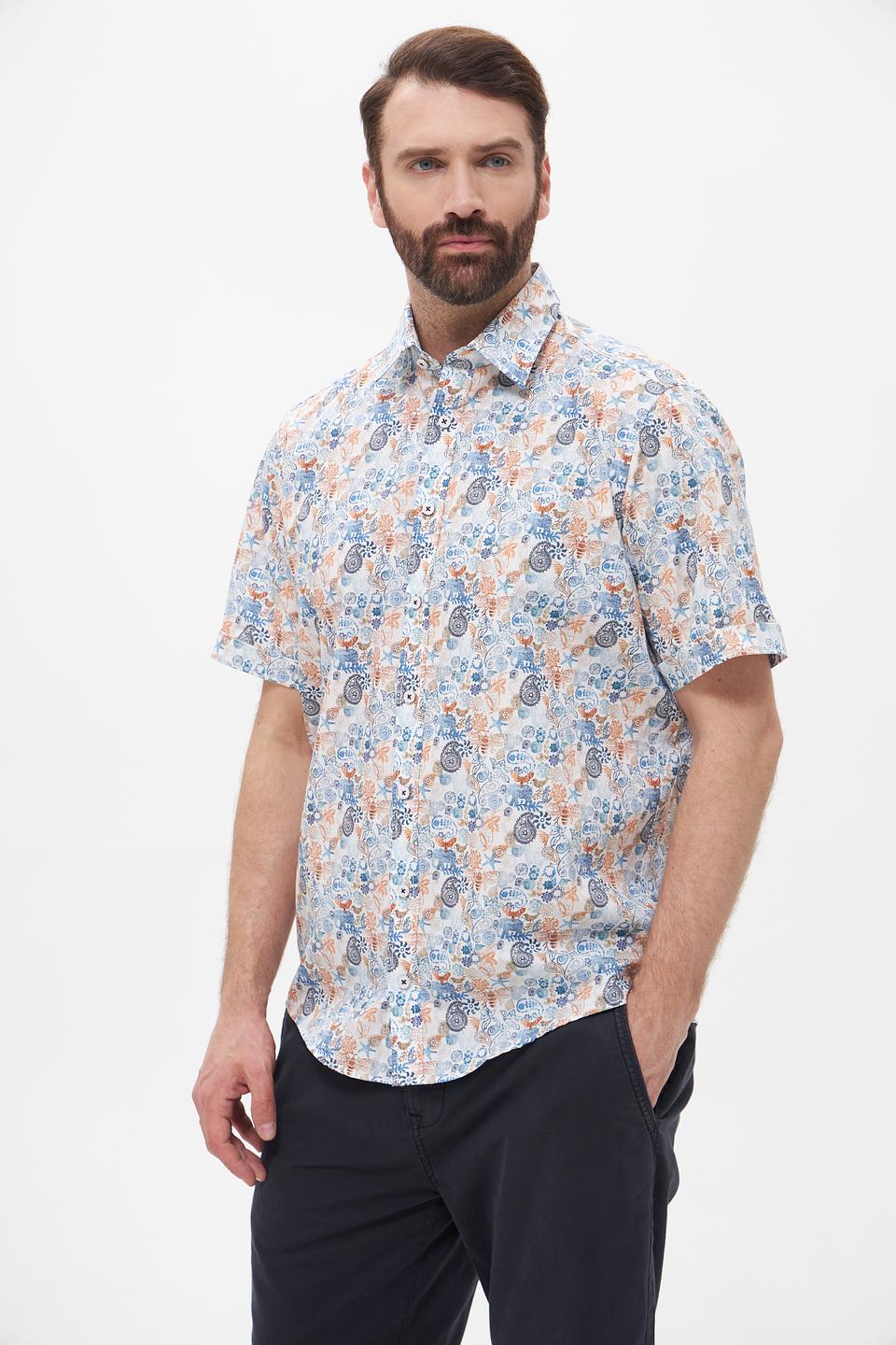 Рубашка кр-рукав Casa Moda с принтом