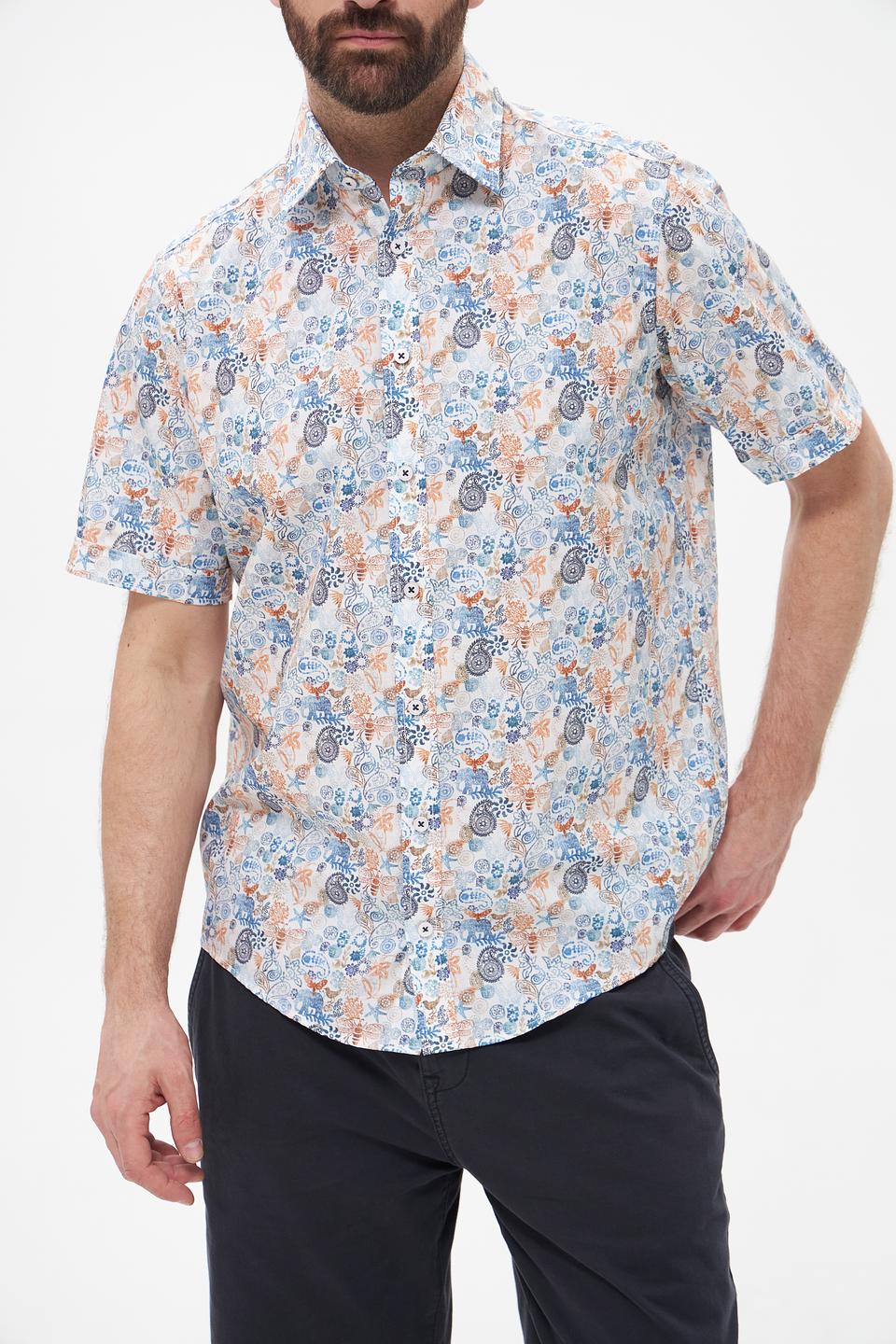 Рубашка кр-рукав Casa Moda с принтом