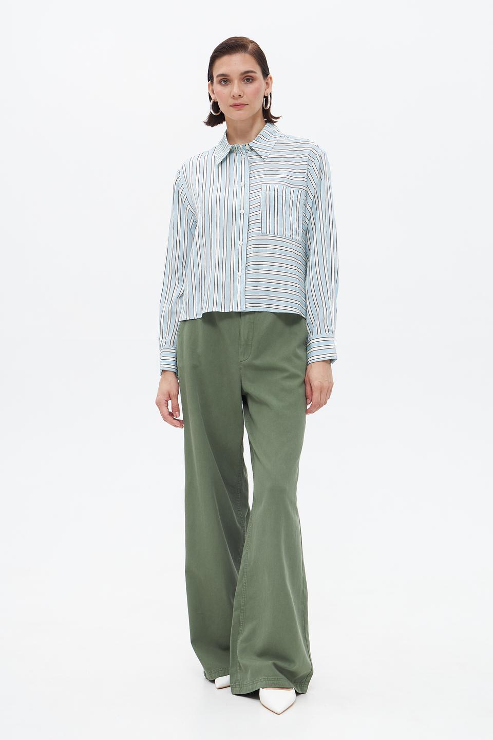 Блузка Marc O Polo DENIM в полоску голубую