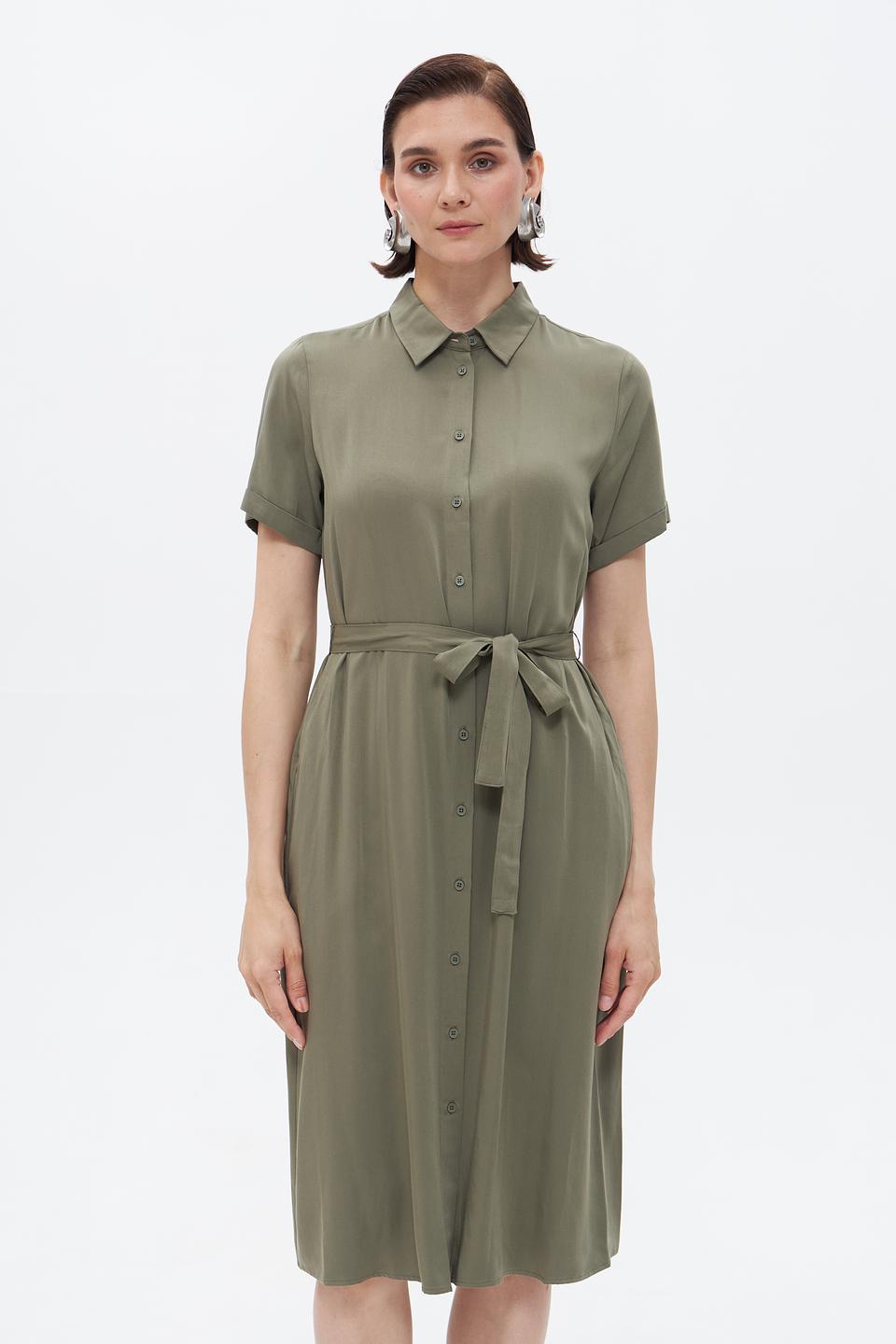 Платье Gerry Weber приталенное оливковое