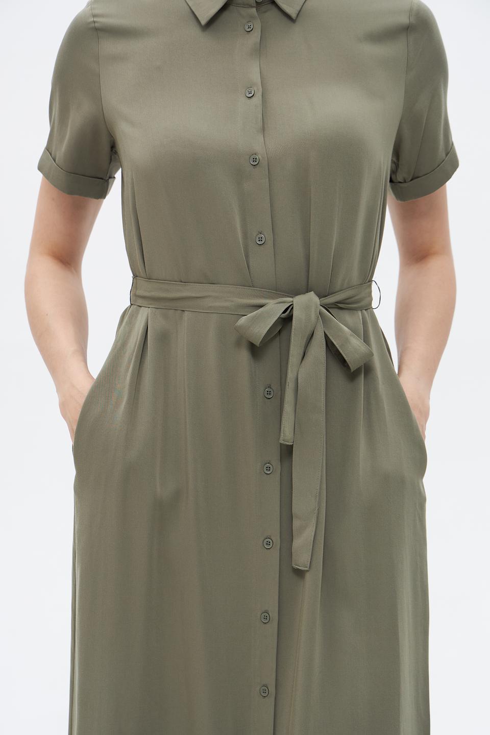 Платье Gerry Weber приталенное оливковое