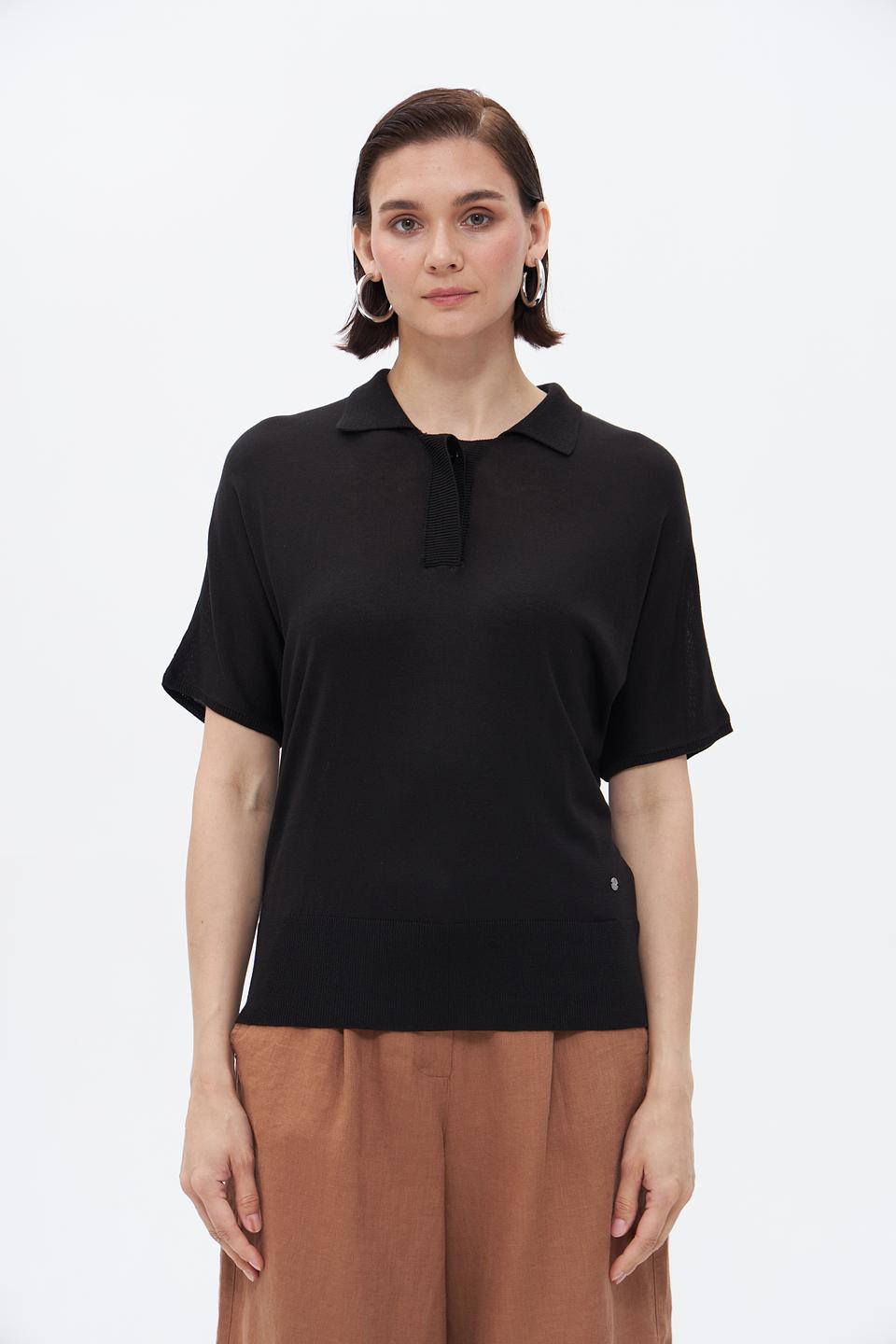 Пуловер Bugatti с воротником-поло