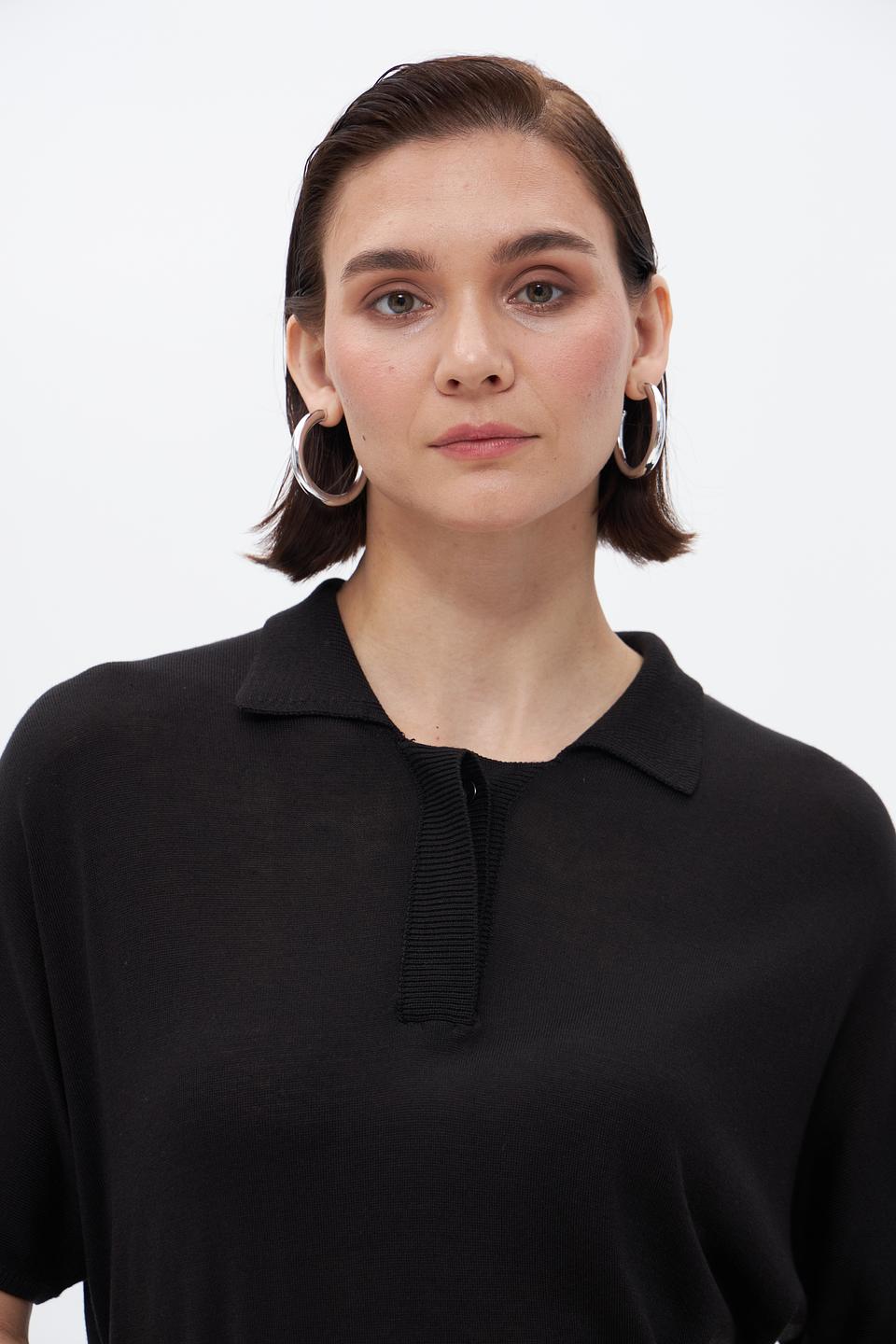 Пуловер Bugatti с воротником-поло