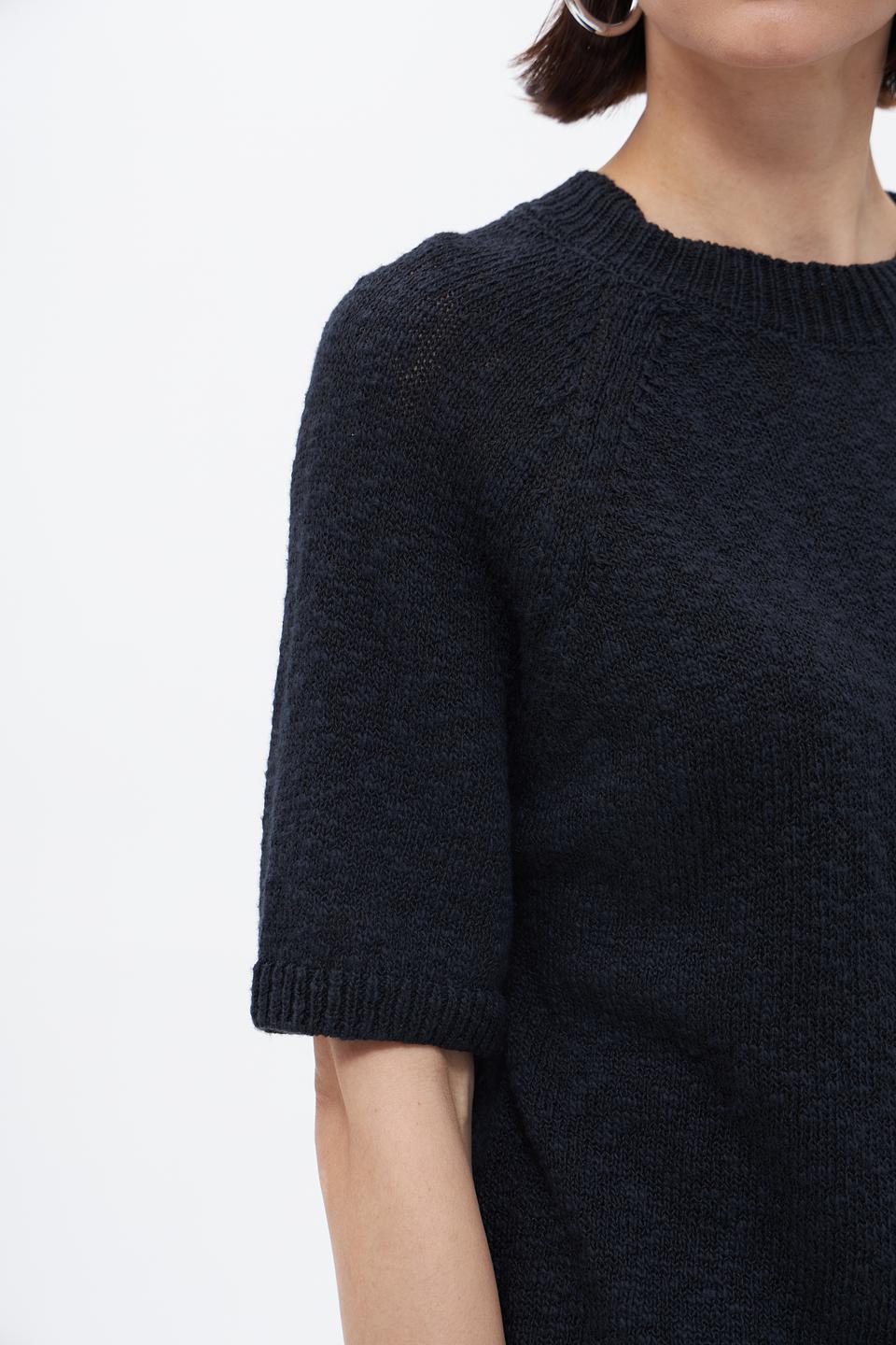 Пуловер Bugatti с коротким рукавом чёрный