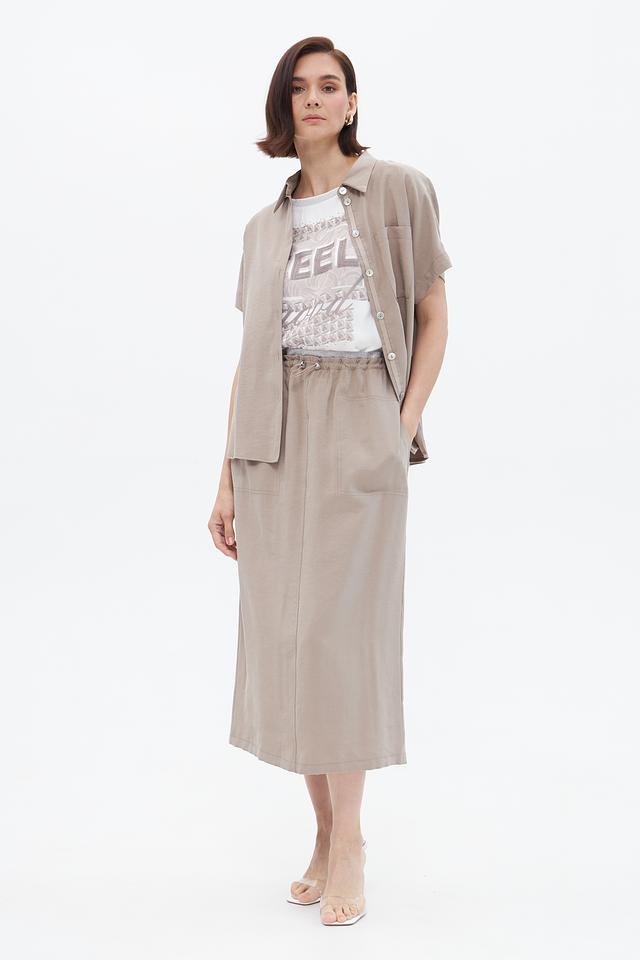 Юбка Bianca миди бежевая