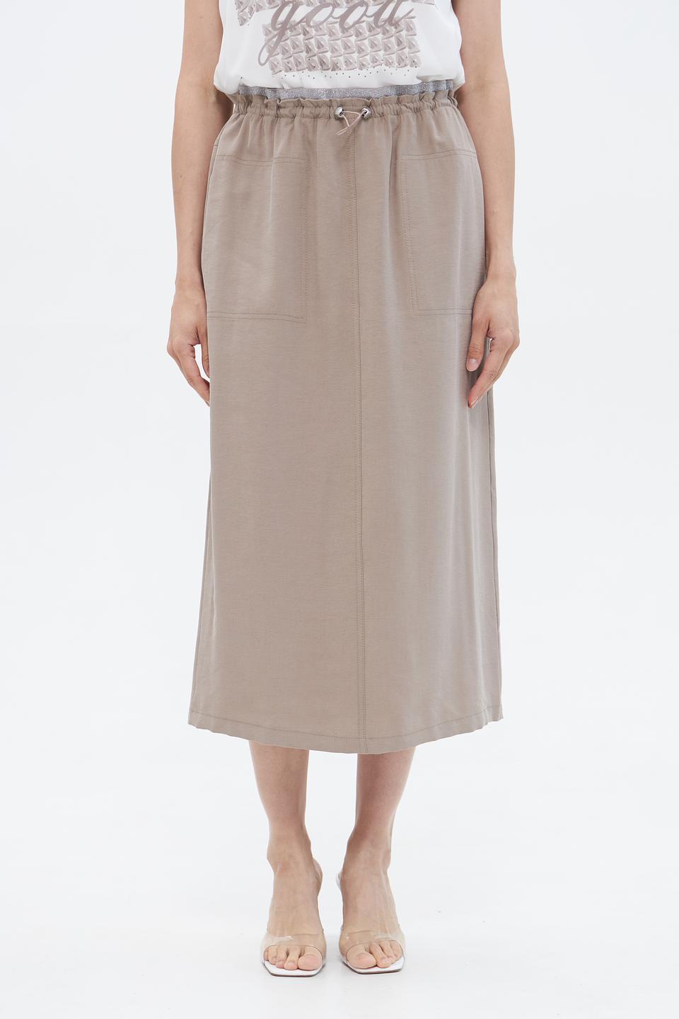Юбка Bianca миди бежевая