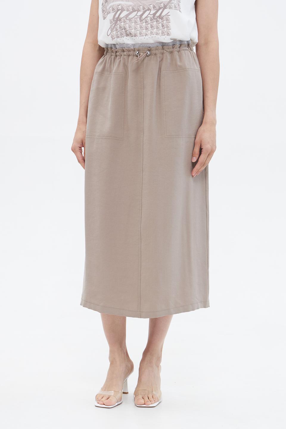 Юбка Bianca миди бежевая