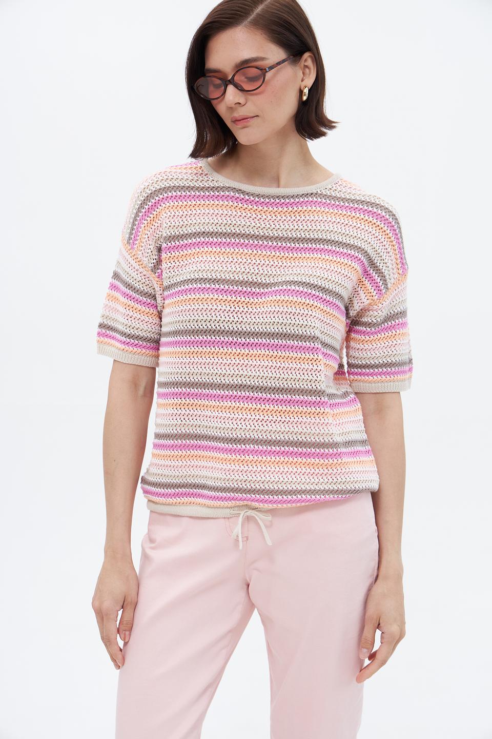 Пуловер Bianca в полоску