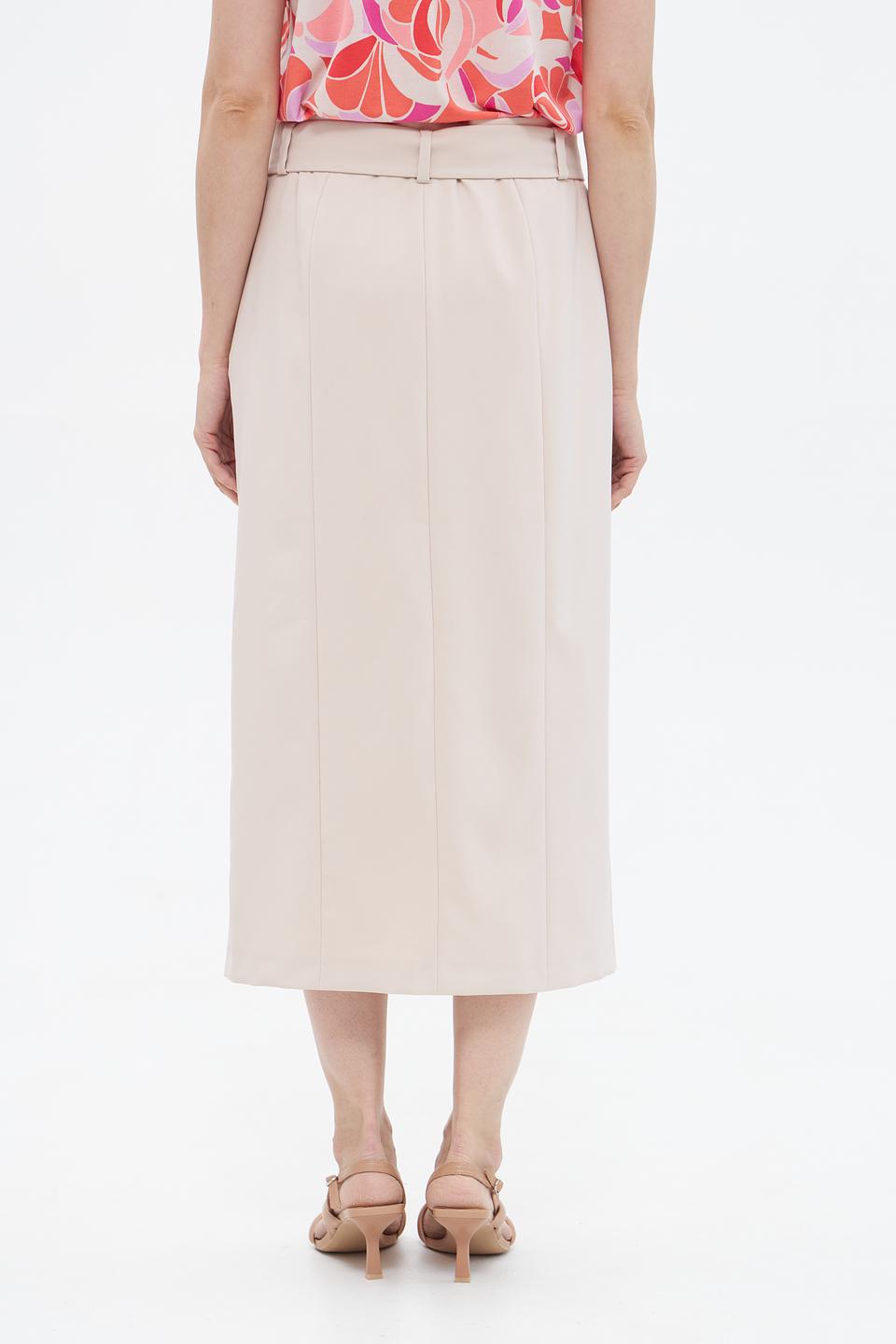 Юбка Betty Barclay с разрезом бежевая