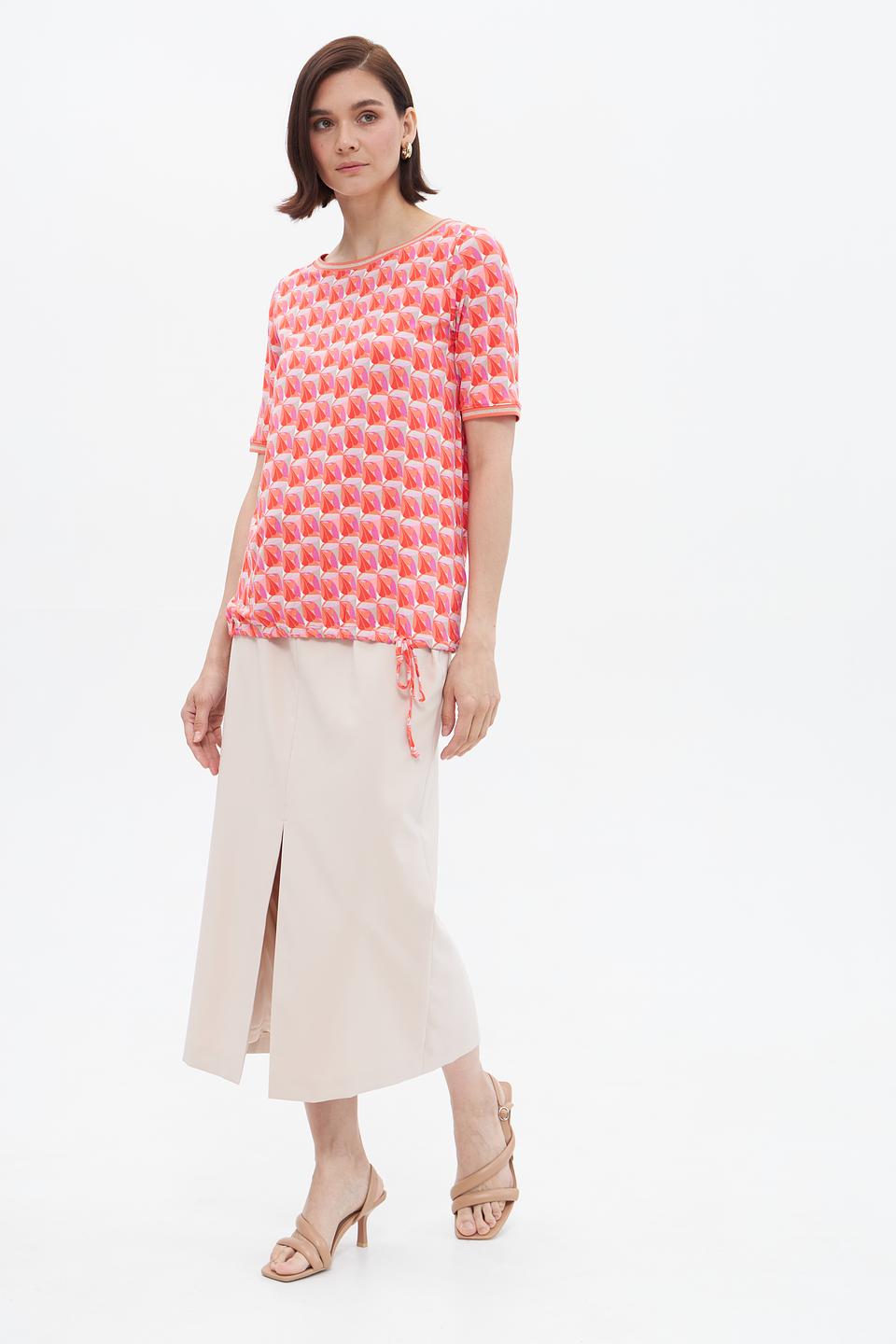Блузка Betty Barclay с принтом коралловый