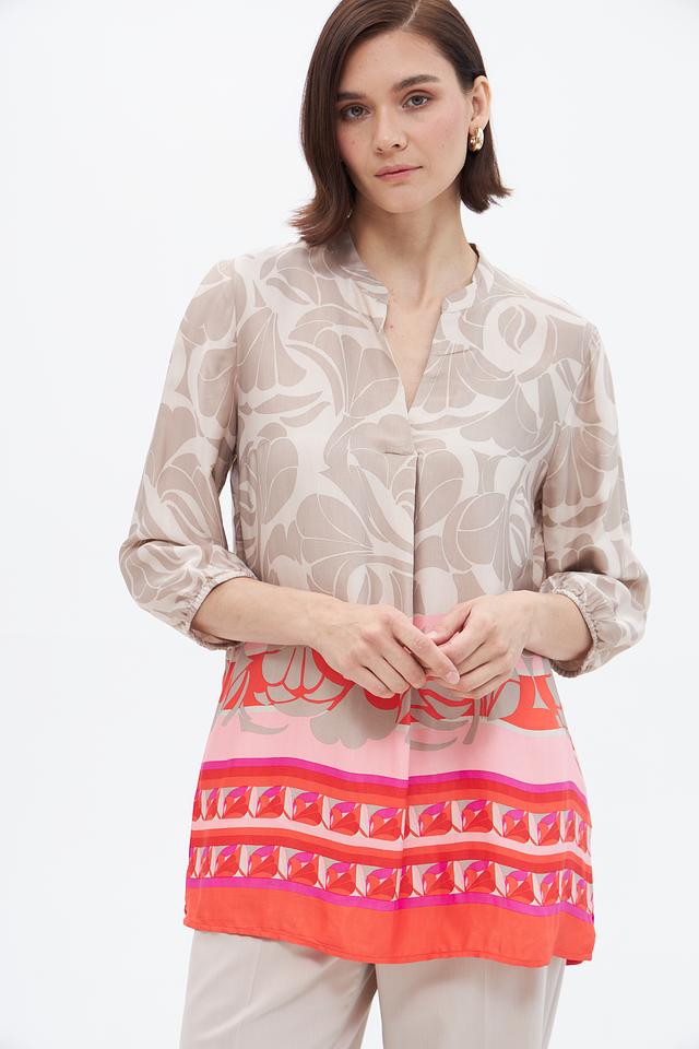 Блузка Betty Barclay с принтом бежевый